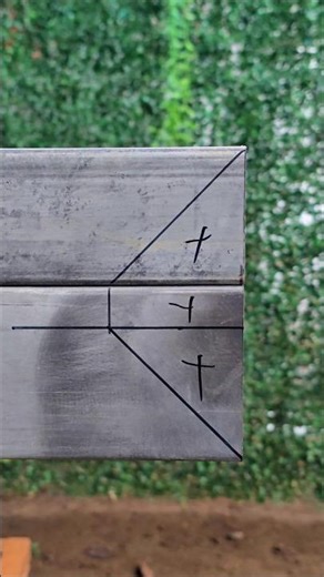 connecting the square tube at a 90 degree angle