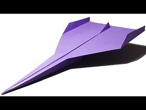 FASTEST PAPER AIRPLANE (How to make)