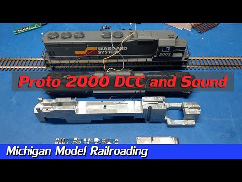 Proto 2000 HO Tsunami DCC Sound Installation