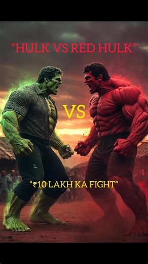 PART: 1“HULK VS RED HULK”“₹10 LAKH KA FIGHT”#aihulk #emotionalshorts #avengers