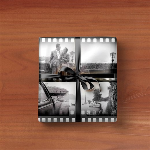 Vintage Road Trip Wrapping Paper | Retro Cinema Photography Gift Wrap | Eco-Friendly