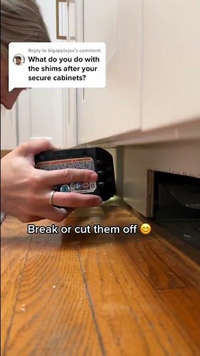 What to do With Cabinet Shims after DIY Installing Cabinets