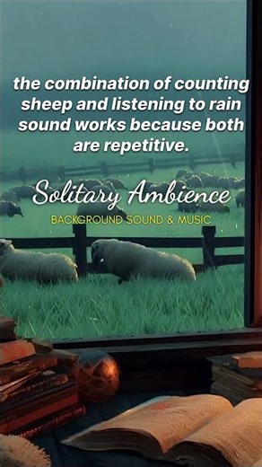 🌧️🐑 Insomnia? Try Counting Jumping Sheep while listening to Rain Sound for a Relaxing Sleep Aid.