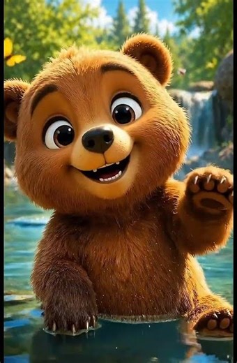 Cute Baby Forest Animals Playing Together 🐻 #shorts