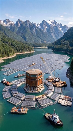 Building a Solar Farm on a Lake