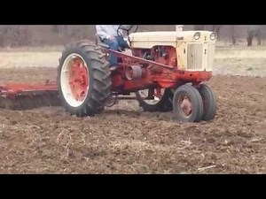 1958 Case 700 pulling Case disk