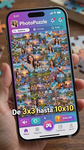 PhotoPuzzle 🧩 ¡Convierte tus FOTOS en un rompecabezas! (Juego gratis)