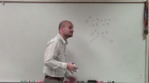 Solving an exponential equation