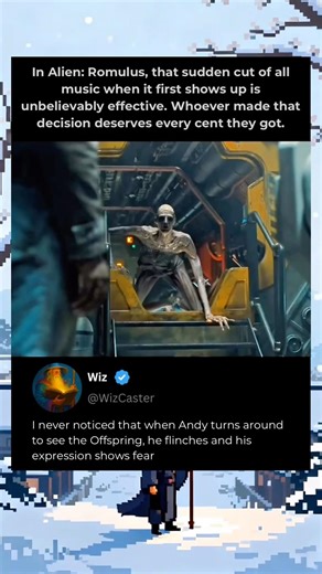 In Alien: Romulus, that sudden cut of all music when it first shows up is unbelievably effective