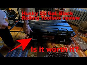 Husky 25 Gal rolling toolbox review- a big mama for your tools 2024