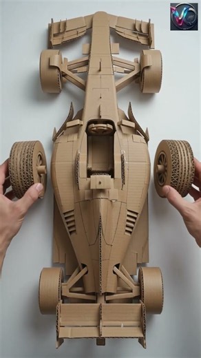 Building a Mini F1 Car with Cardboard! 🤯🏎️ #craft #shorts #ai
