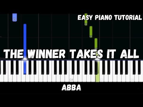 ABBA - The Winner Takes It All (Easy Piano Tutorial)