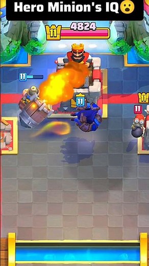 Hero Mega minion's iq #clashroyale #shorts