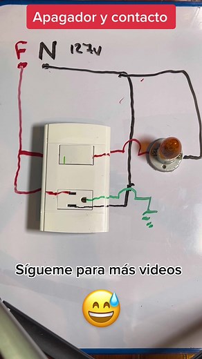 Cómo conectar apagador y contacto paso a paso