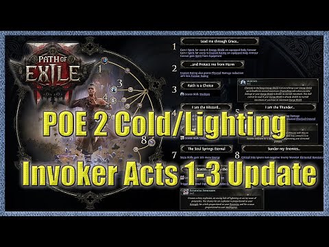 POE 2 Lightning/Ice Invoker Monk Acts 1-3 Update