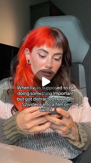 Peta Emery | I can’t sit still and watch a full movie but I can do it in 100 parts on a TikTok 😭😭 | Instagram