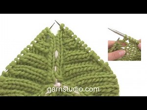 How to work yarn over differently to get different directions