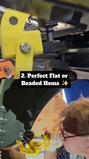 How to Form Perfect Door and Quarter Panel Hems | ART24 Flange Tool #shorts