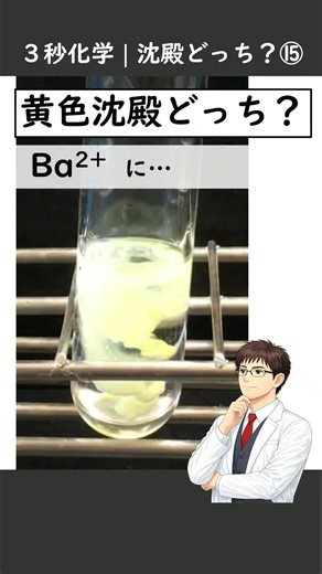 ３秒化学｜沈殿どっち？⑮（高校・無機化学）
