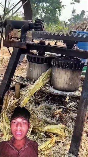 Traditional Sugarcane Jaggery Making Old Process. #shorts