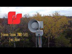 Spring Grove, IL Federal Signal 2001-SRN (DC) Siren Test, Full Alert