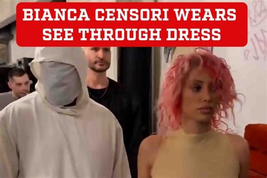 Bianca Censori debuts new pink hair and turns heads in see through dress with Kayne West