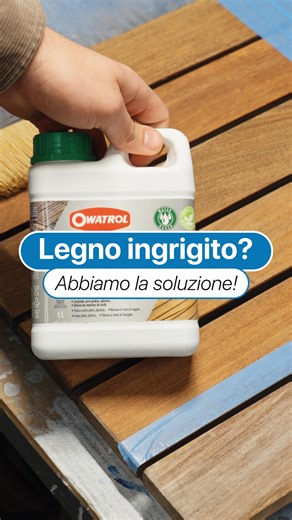 Legno ingrigito dal tempo? ⏳ Guarda come torna al suo colore naturale con Net-Trol Owatrol 😉 Zero carteggiatura pesante. Solo pulizia profonda e risultato immediato! 💪🏻 #rinnovarelegno #netrol #rinnovolegno #legnoesterno #restaurolegno | La Commerciale Colori