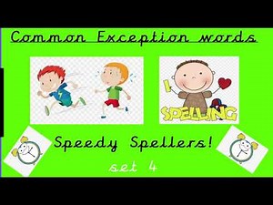 Year 1 Common Exception words Speedy 6 - Set 4