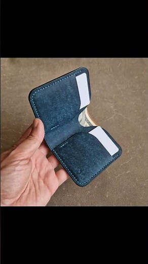 DIY Yacht Wallet | Slim Bifold Leather Wallet PDF Pattern for Cards & Cash