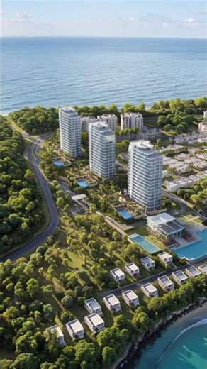 An animation of a luxury hotel