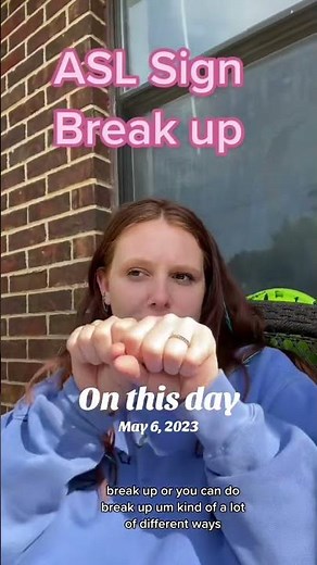 Learn How To Sign "Break Up" in ASL for Beginners | American Sign Language #shorts