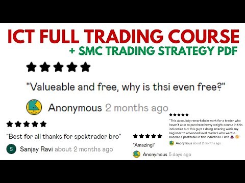 ICT Full Trading Course 2024 + SMC Trading Plan Strategy PDF