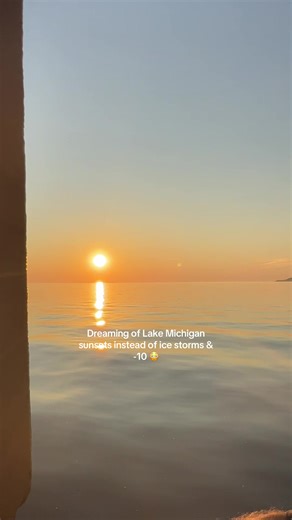 Grand Traverse Bay is a dream. #michigan #winterstorm #lakemichigan #upnorthmichigan