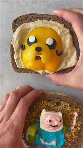 Adventure Time Food Art: Duck Eating Bread