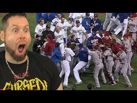 BENCH CLEARING BRAWL! MLB Bad Sportsmanship