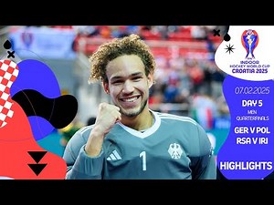 FIH Hockey Indoor World Cup Croatia 2025 - Highlights - Day 5 - Men Quarterfinals 1 & 2