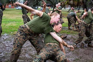 Recruits must rise above the doubt and exhaustion they face during training. Once they prove themselves, they can earn the title Marine. See if you have what it takes: https://www.marines.com (Marine Corps Recruit Depot Parris Island, S.C. photo by Gunnery Sgt. Tyler Hlavac.) | Marine Corps Recruiting