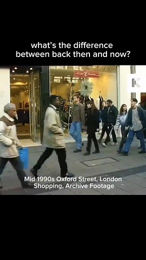 Exploring Oxford Street in 1990s London