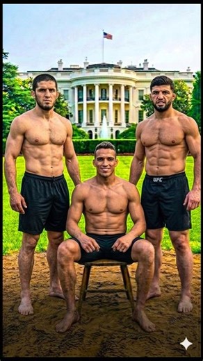 Islam vs Oliveira vs Tsarukyan 😈 Who Wins This Chaos? #aishorts #wwe #wrestling