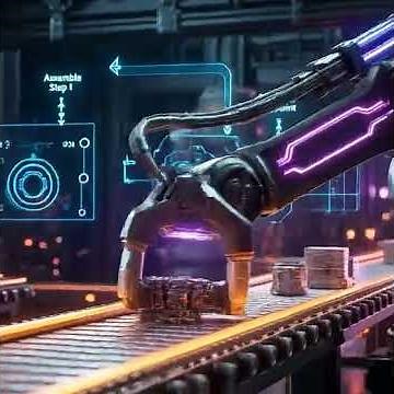 Industrial Assembly Line Automation, Smart Factories and Modern Manufacturing Systems