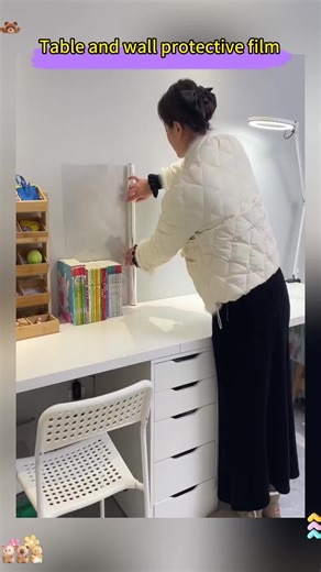 La película protectora electrostática para paredes es la salvación para las paredes blancas. Previene la suciedad y las manchas sin dañar la pared. ¡Ya no tendrás que preocuparte de que tus hijos garabateen sobre ella!#tiktokshop#tiktokmademebutit