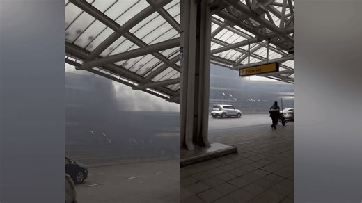 Vehicle catches fire at BWI Airport, briefly pouring heavy smoke near main building