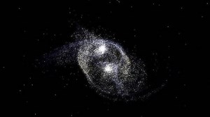 Colliding Galaxies Merge