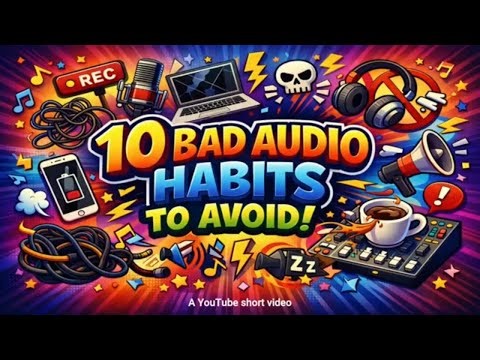 10 bad audio habits to avoid