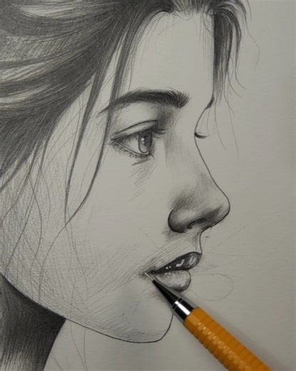 Awesome Technique for Side Lips Drawing❤️😘 #art #pencildrawing #artwork | Artist Prashant Sah
