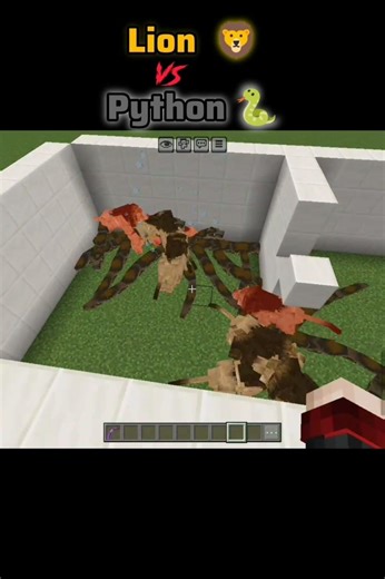#Minecraft Lion 🦁 vs python 🐍 Wait for end 🥶