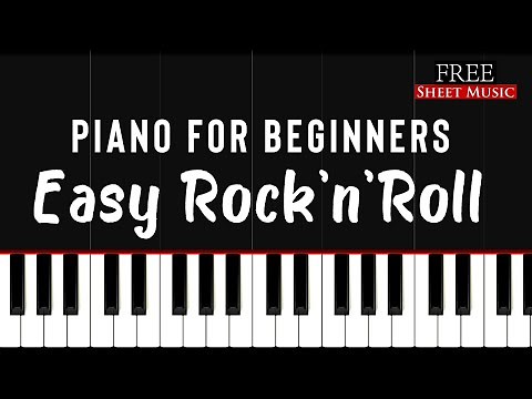Easy Rock 'n' Roll | Piano Tutorial for Beginners + FREE SHEET MUSIC