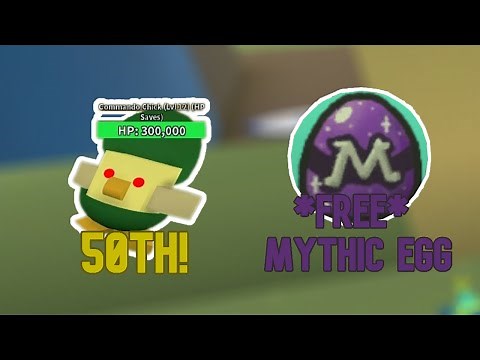 Defeating 50th Commando Chick! *MYTHIC EGG* Bee Swarm Simulator