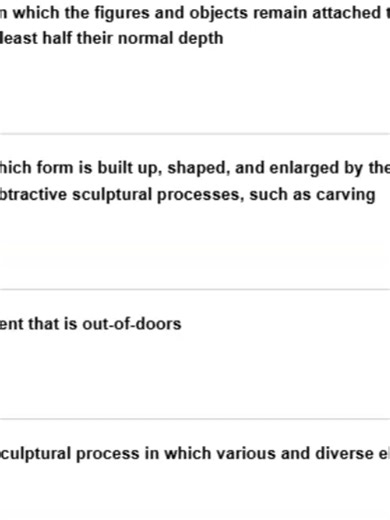 FREE Sculpture Vocab Study Games 2026 🎨 Ace Art Terms With Fun Interactive Quizzes! ✨🗿 Struggling to memorize sculpture vocabulary for your art exam or portfolio review? 😰 Level up your art knowledge with these FREE interactive study games designed for 2026 learners! 🎮✨ Master terms like carving, modeling, casting, assemblage, armature, patina, subtractive, additive & more while actually having FUN! 🎨🗿 ✅ Practice with instant feedback quizzes on 3D art techniques ✅ Learn materials, process