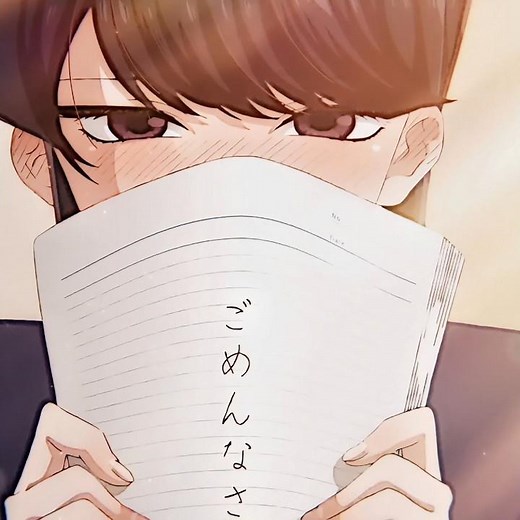 Komi got worried about him and said this
